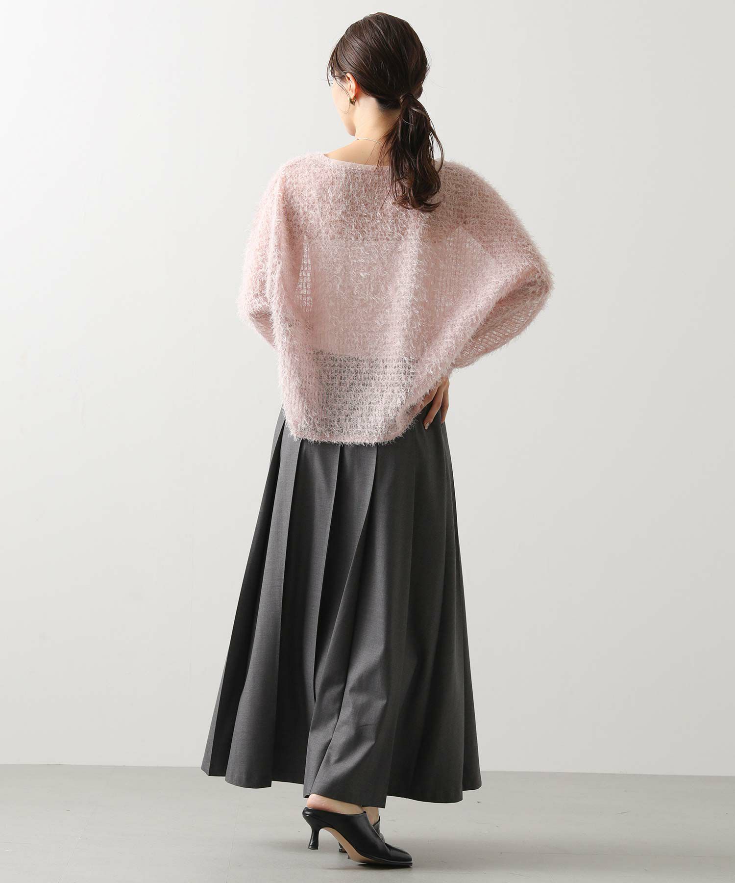 Gready Brilliantフリンジチュールドルマンブラウス | SEKIMIKI Online