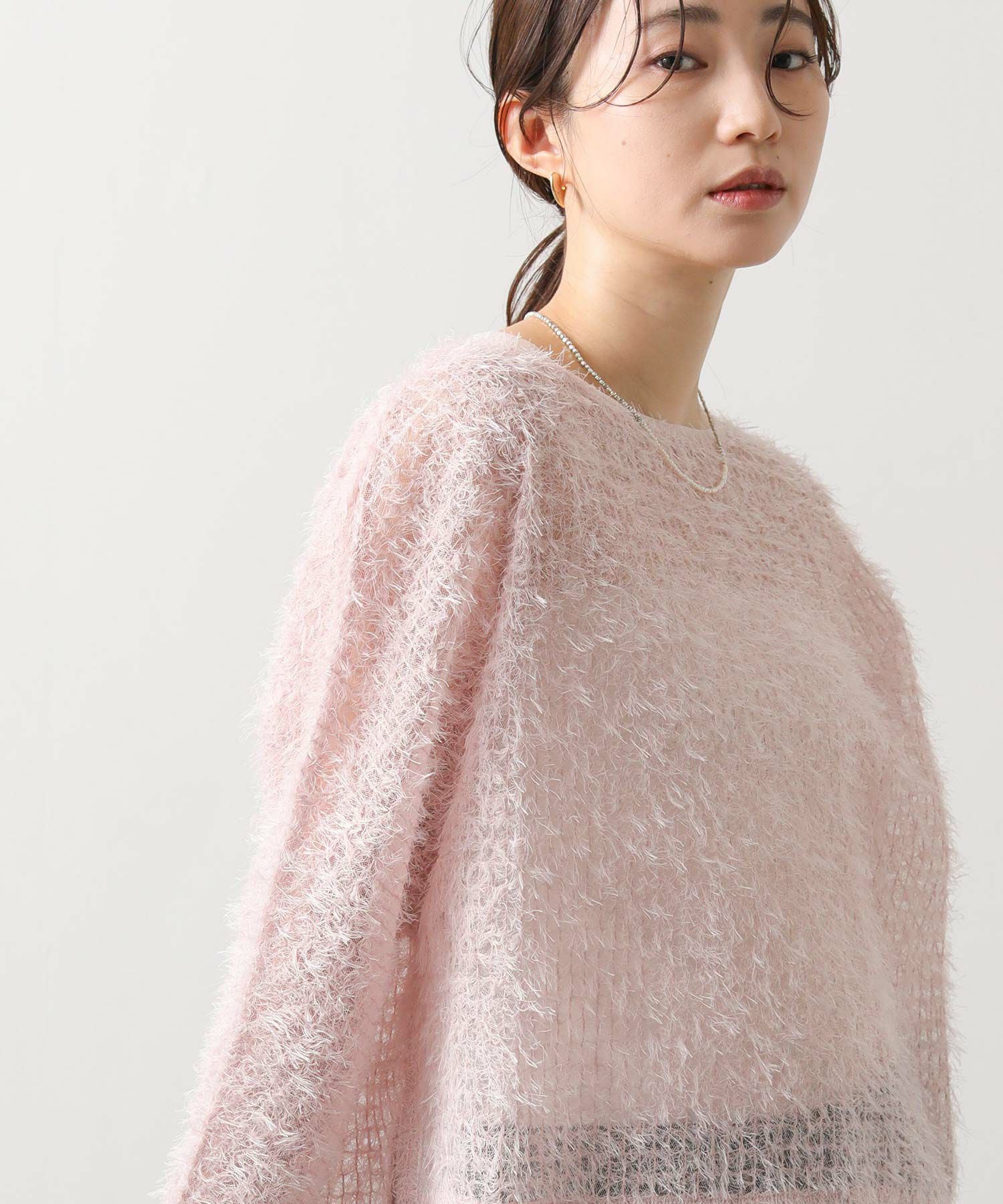 Gready Brilliantフリンジチュールドルマンブラウス | SEKIMIKI Online