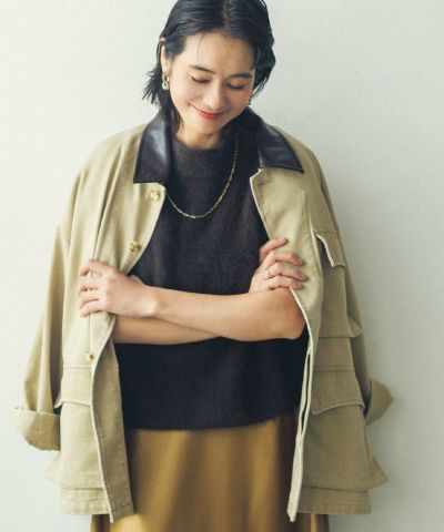 Gready Brilliant<br>【竹下 玲奈select item】<br>ＬＵＦＯＸボトルネックフレンチスリーブニット