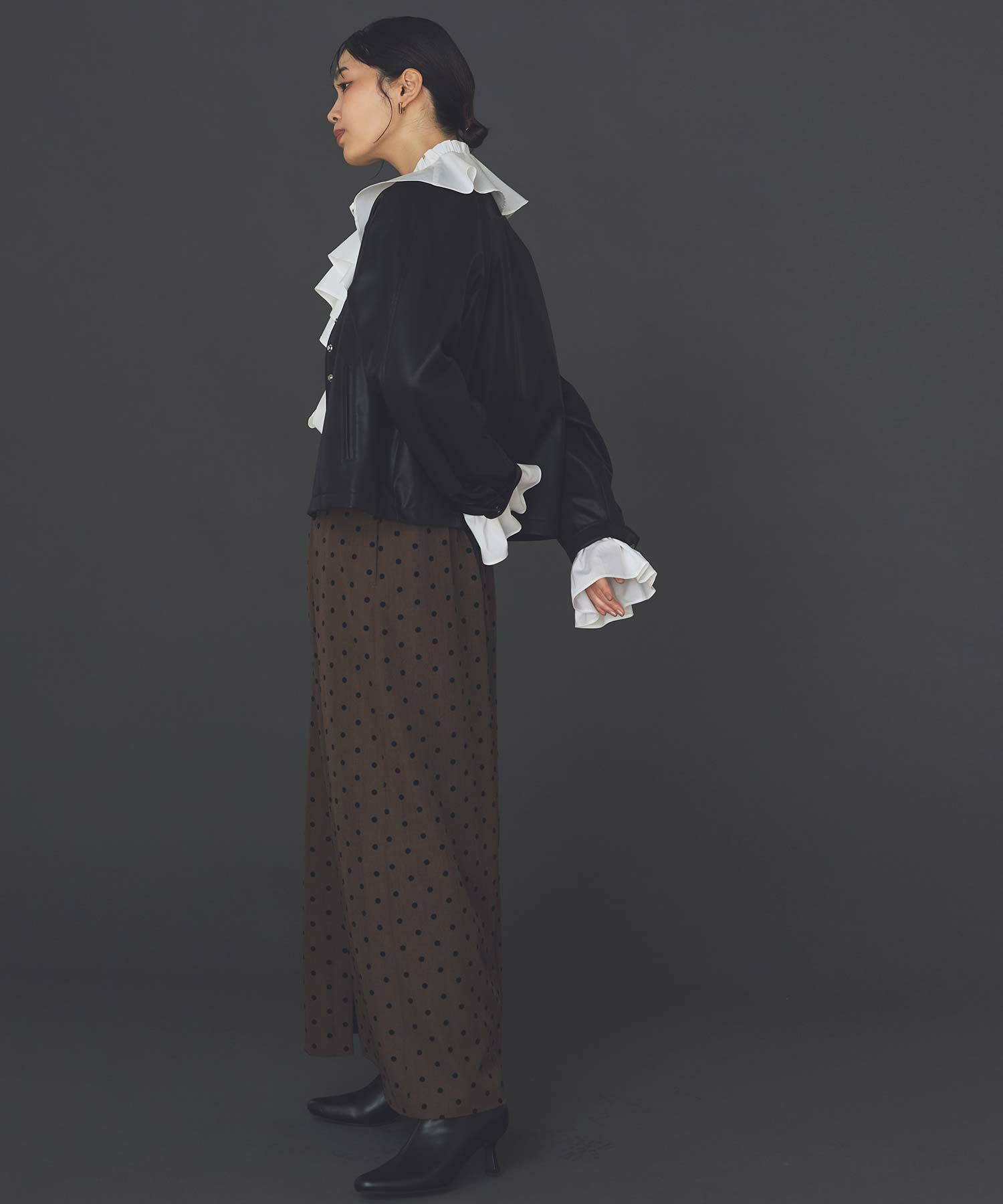 Gready BrilliantLUレザークルージャケット | SEKIMIKI Online