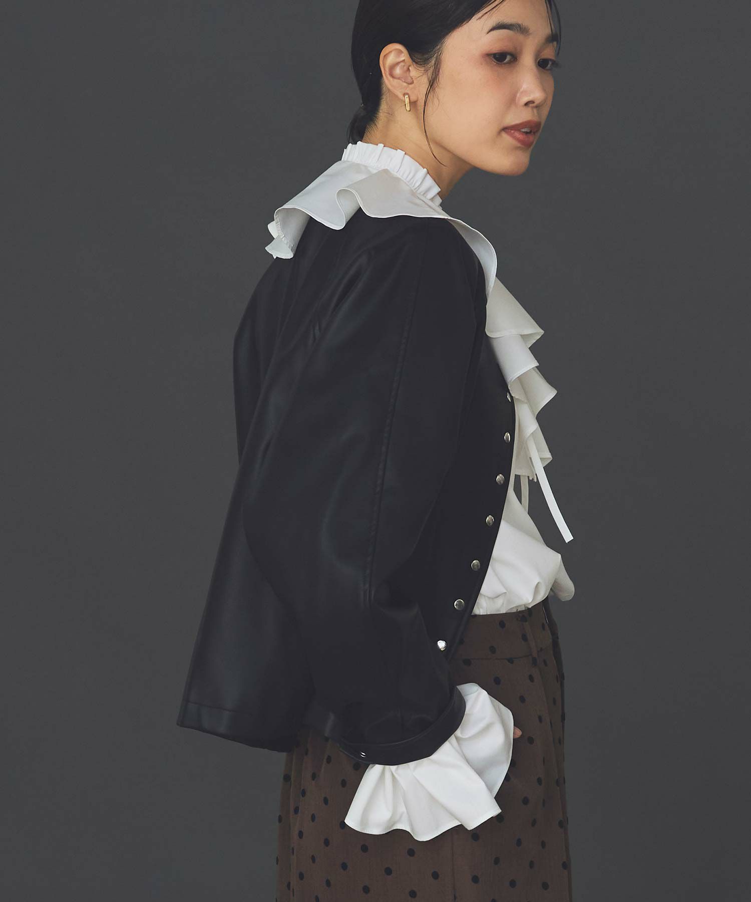 Gready BrilliantLUレザークルージャケット | SEKIMIKI Online