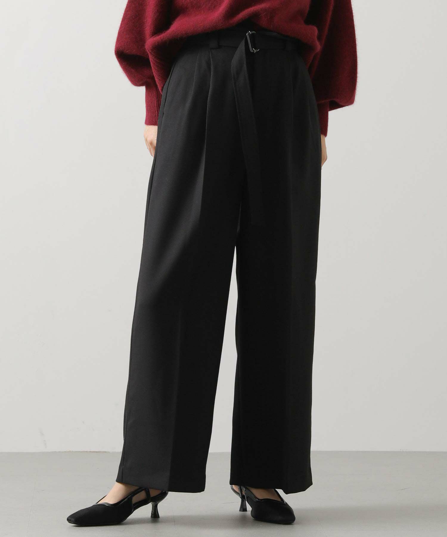 gready brilliant購入　 FAVORI ワイドパンツ Gready Brilliant【竹下 玲奈select item】LUハイウエスト