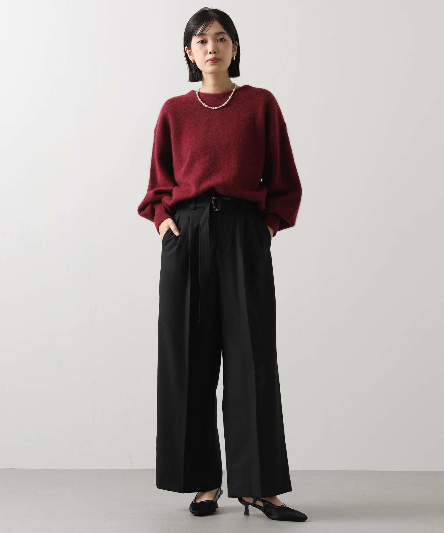 gready brilliant購入　 FAVORI ワイドパンツ Gready Brilliant｜コールアシメラップワイドパンツ | Rakuten