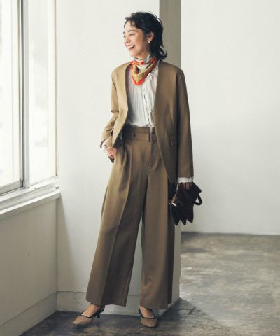 Gready Brilliant<br>【竹下 玲奈select item】<br>ＬＵハイウエストセミワイドパンツ