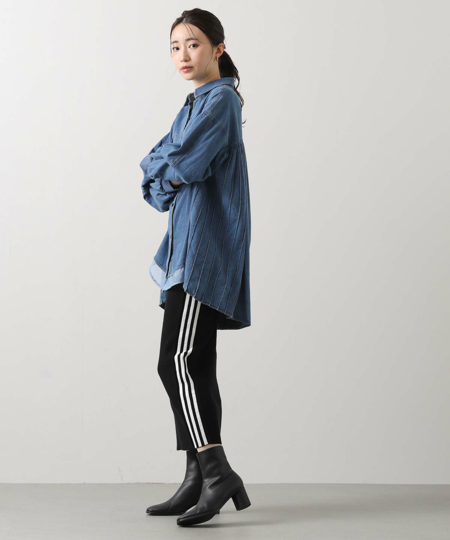 Gready Brilliantデニム2wayスリーブシャツ | SEKIMIKI Online