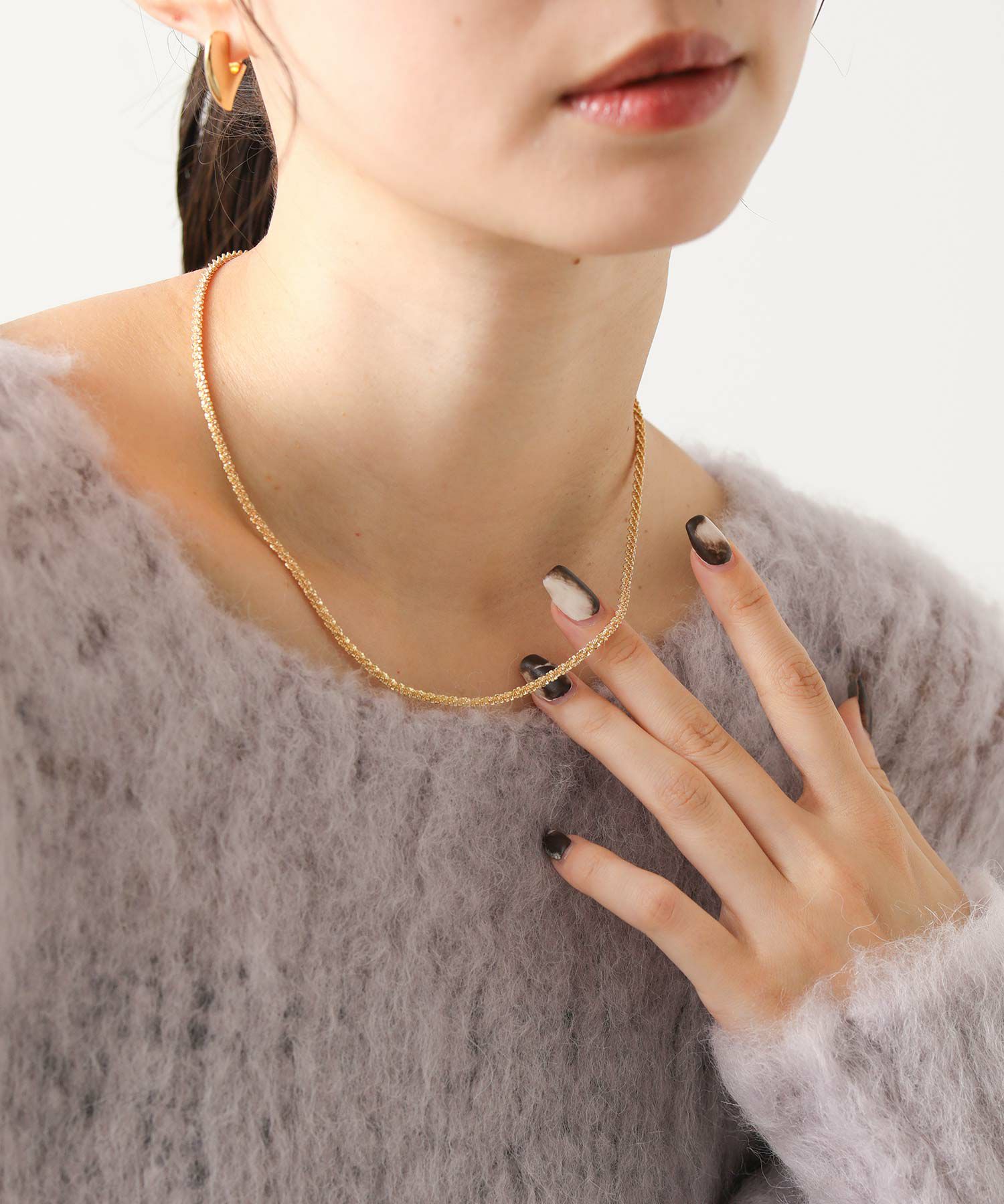 Gready Brilliantツイストチェーンネックレス | SEKIMIKI Online