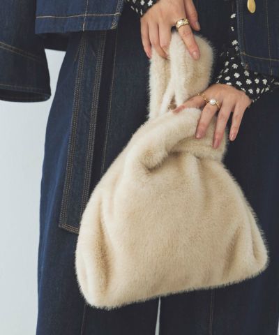 ⭐︎新品⭐︎グレディブリリアン⭐︎クロシェ⭐︎シャギーミディPコート⭐︎グレージュ⭐︎ ◇ Gready Brilliant グレディブリリアン Auie F 長袖 コート