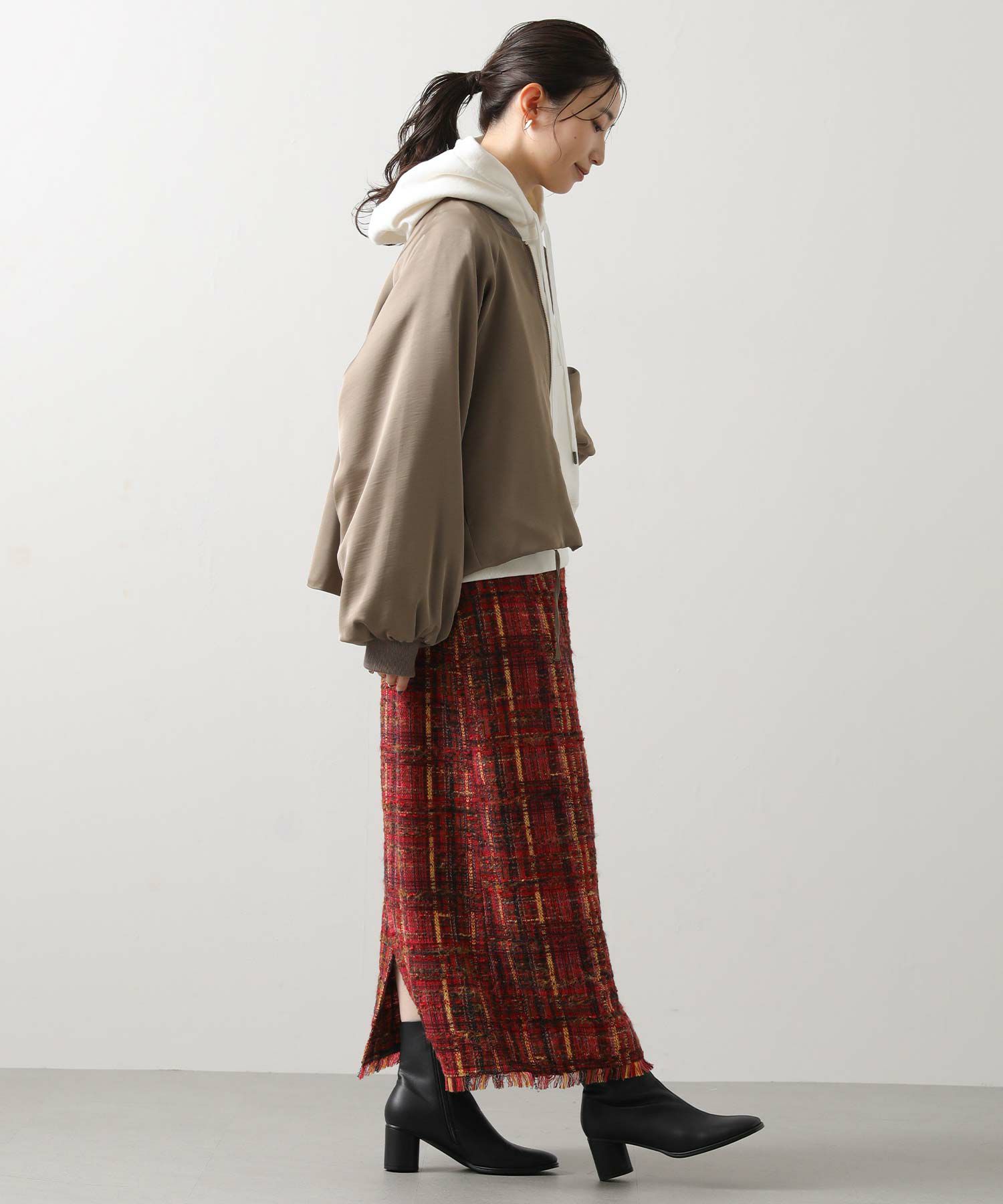 Gready Brilliantサテンボリュームブルゾン | SEKIMIKI Online