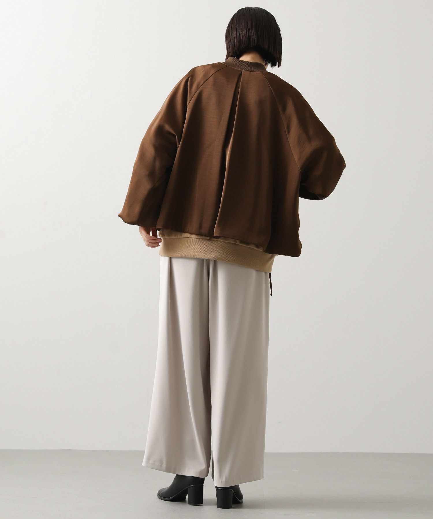 グレディブリリアンブルゾン Gready Brilliantサテンボリュームブルゾン | SEKIMIKI Online