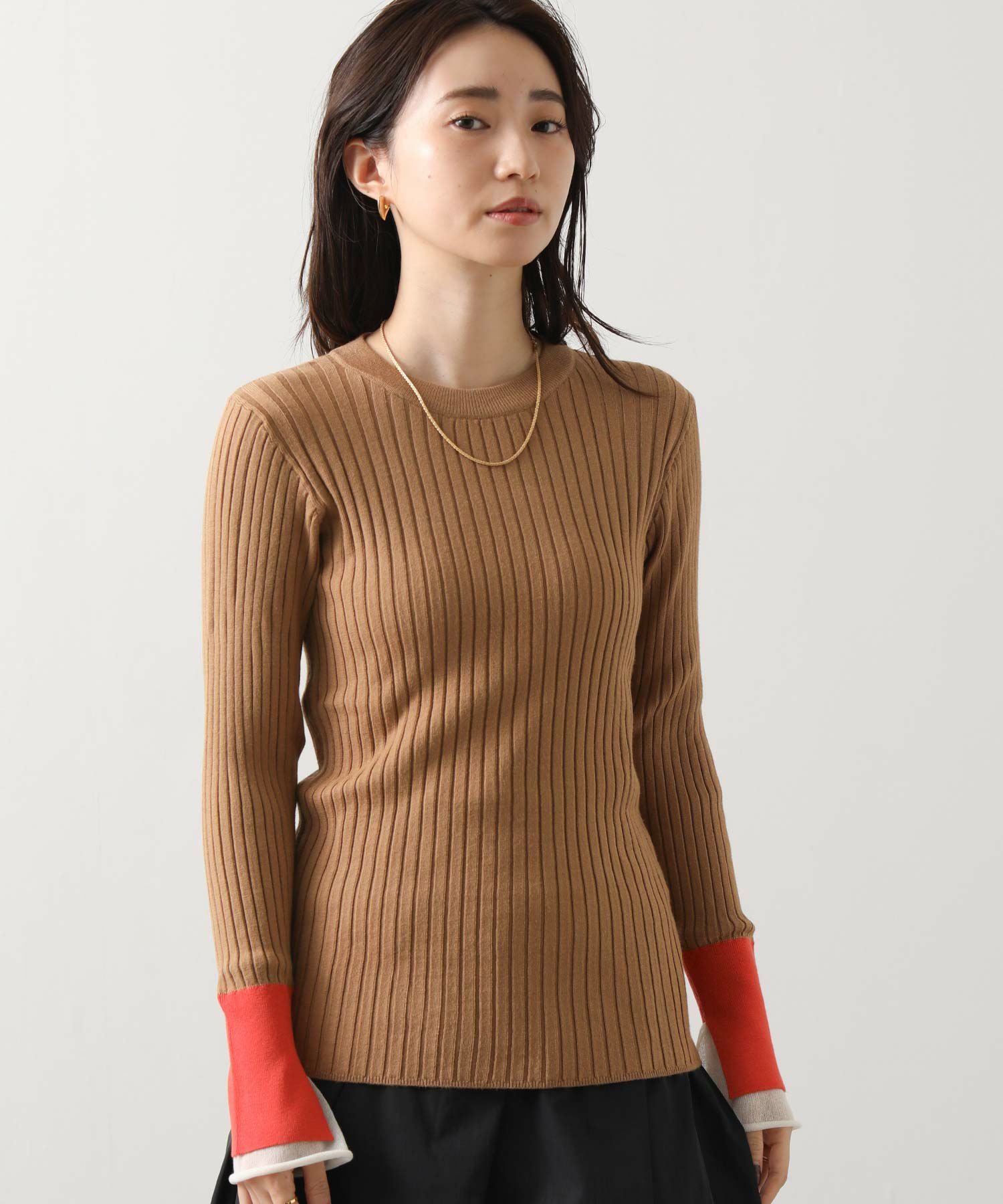 Gready Brilliant配色ワイドリブニット | SEKIMIKI Online