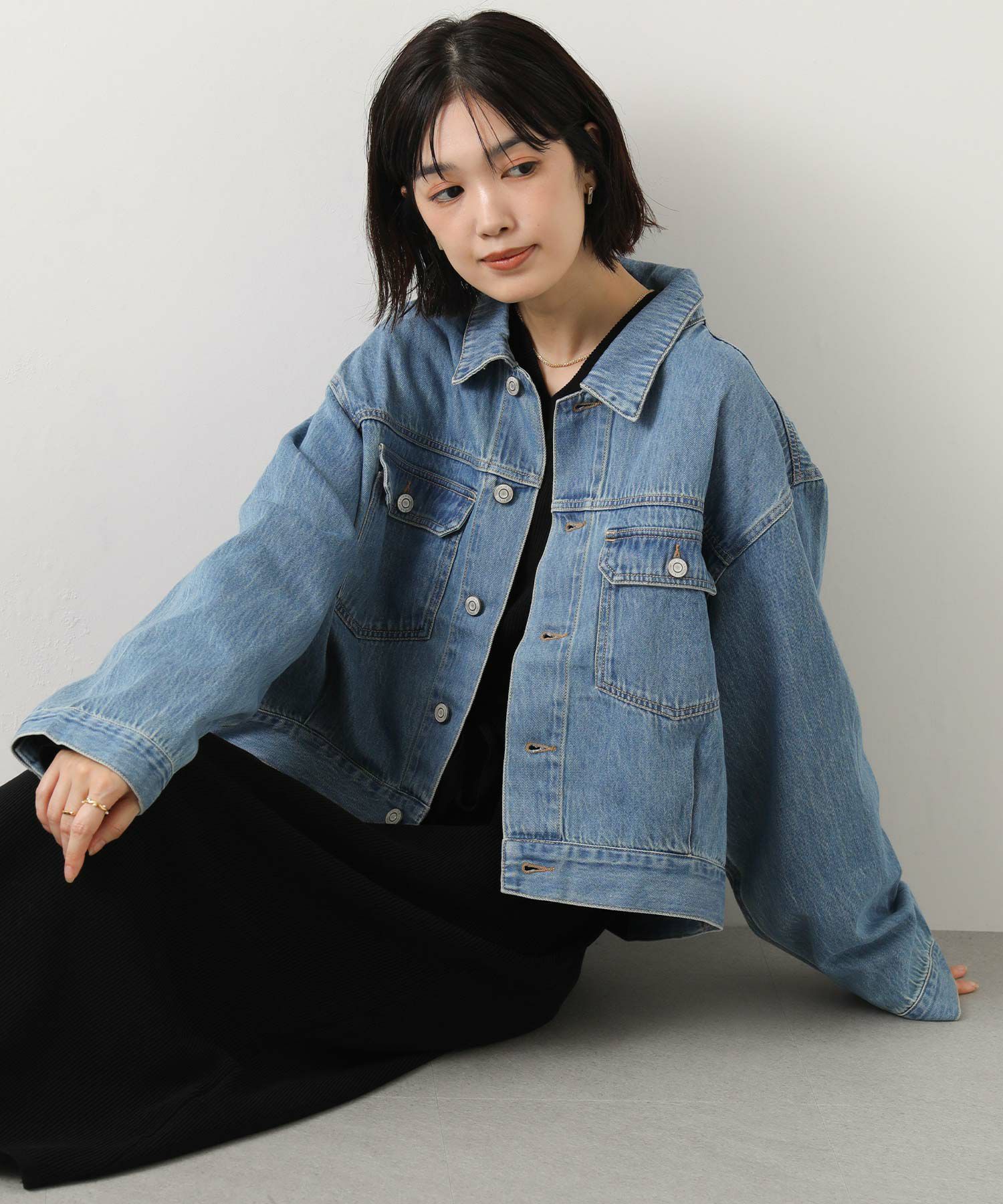 Gready Brilliant オーバーサイズデニムジャケッ Gready Brilliantワイドデニムジャケット | SEKIMIKI Online