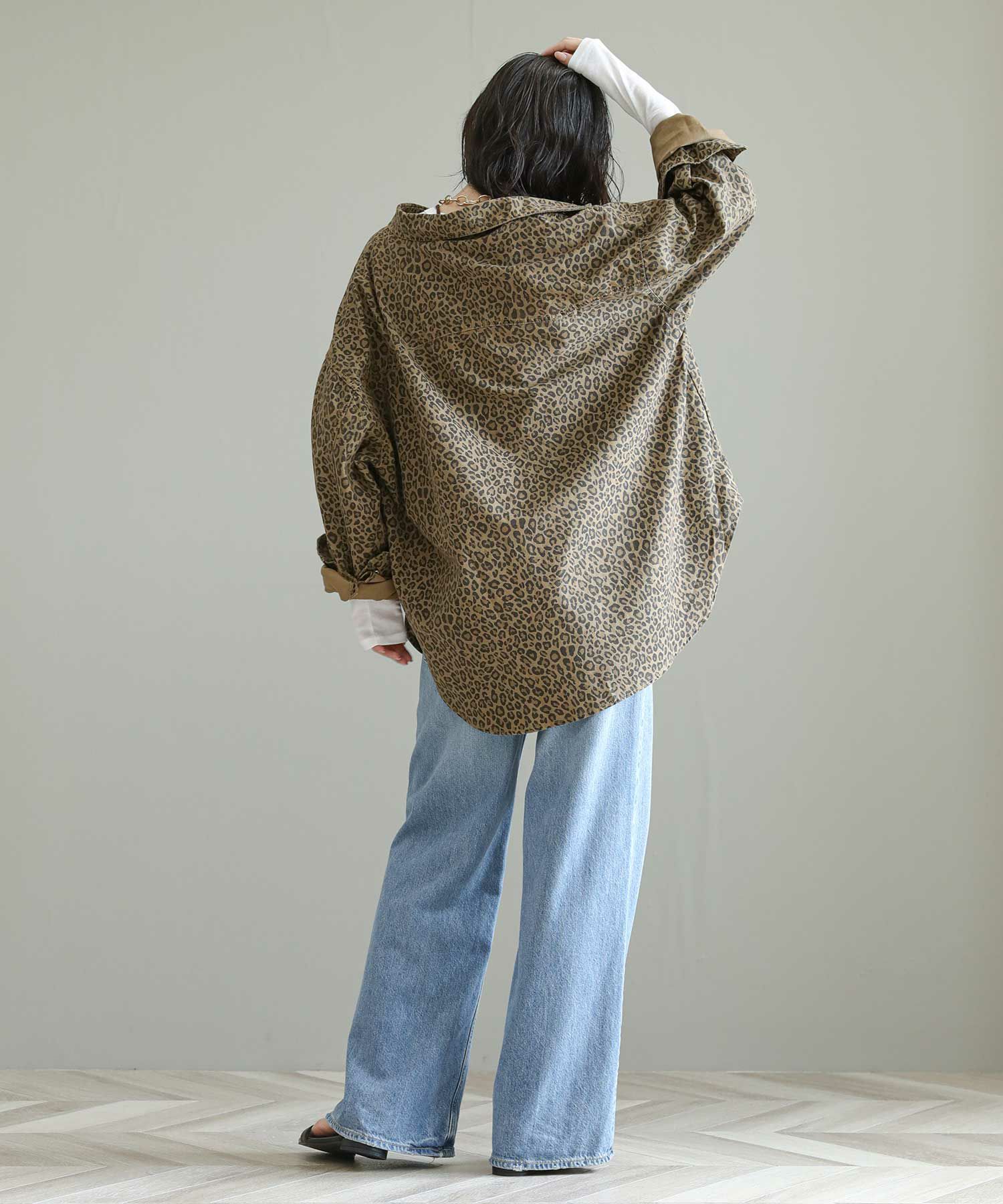 The rejoiceレオパードシャツジャケット | SEKIMIKI Online
