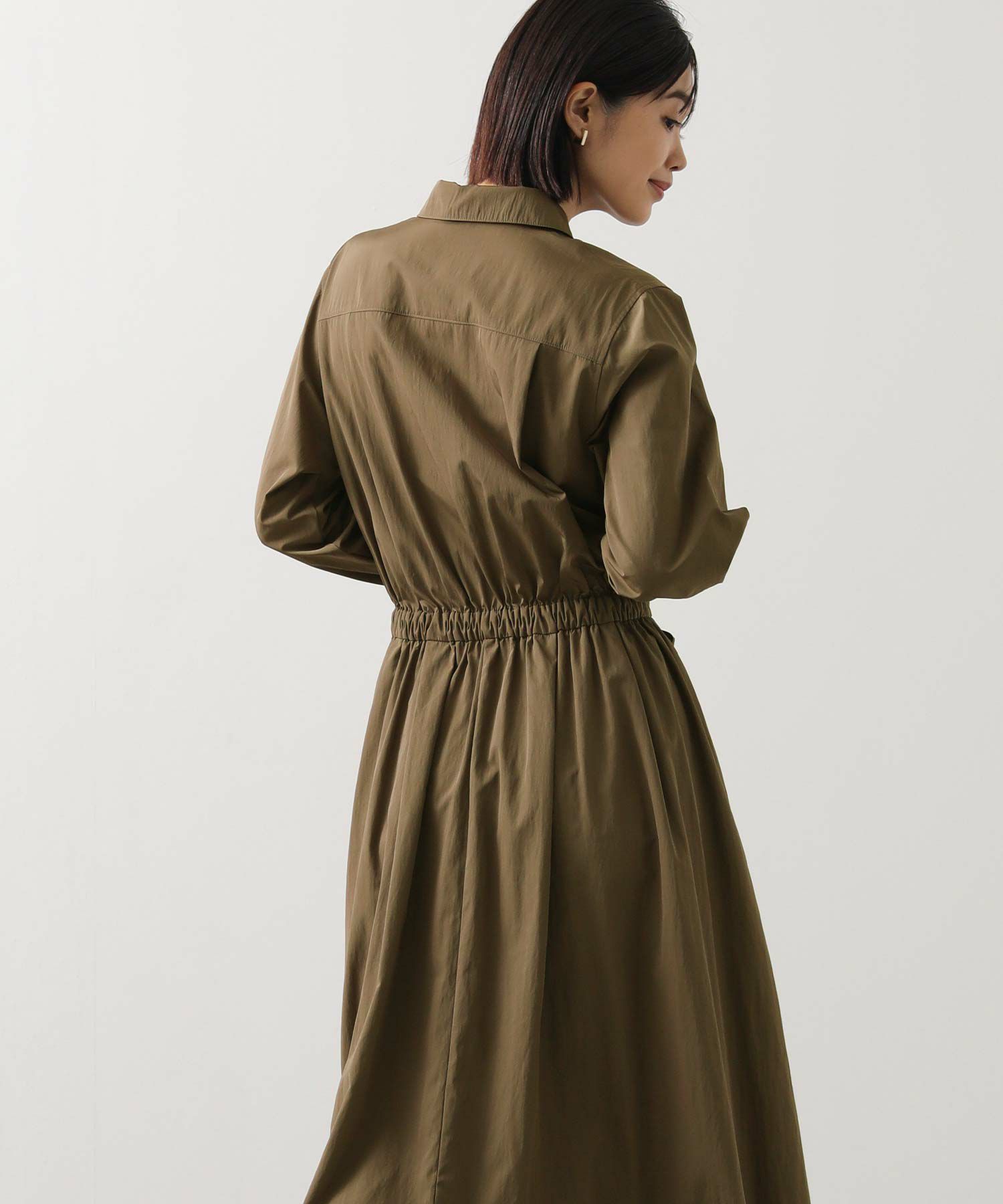 Gready Brilliantタフタシャツマキシワンピース | SEKIMIKI Online