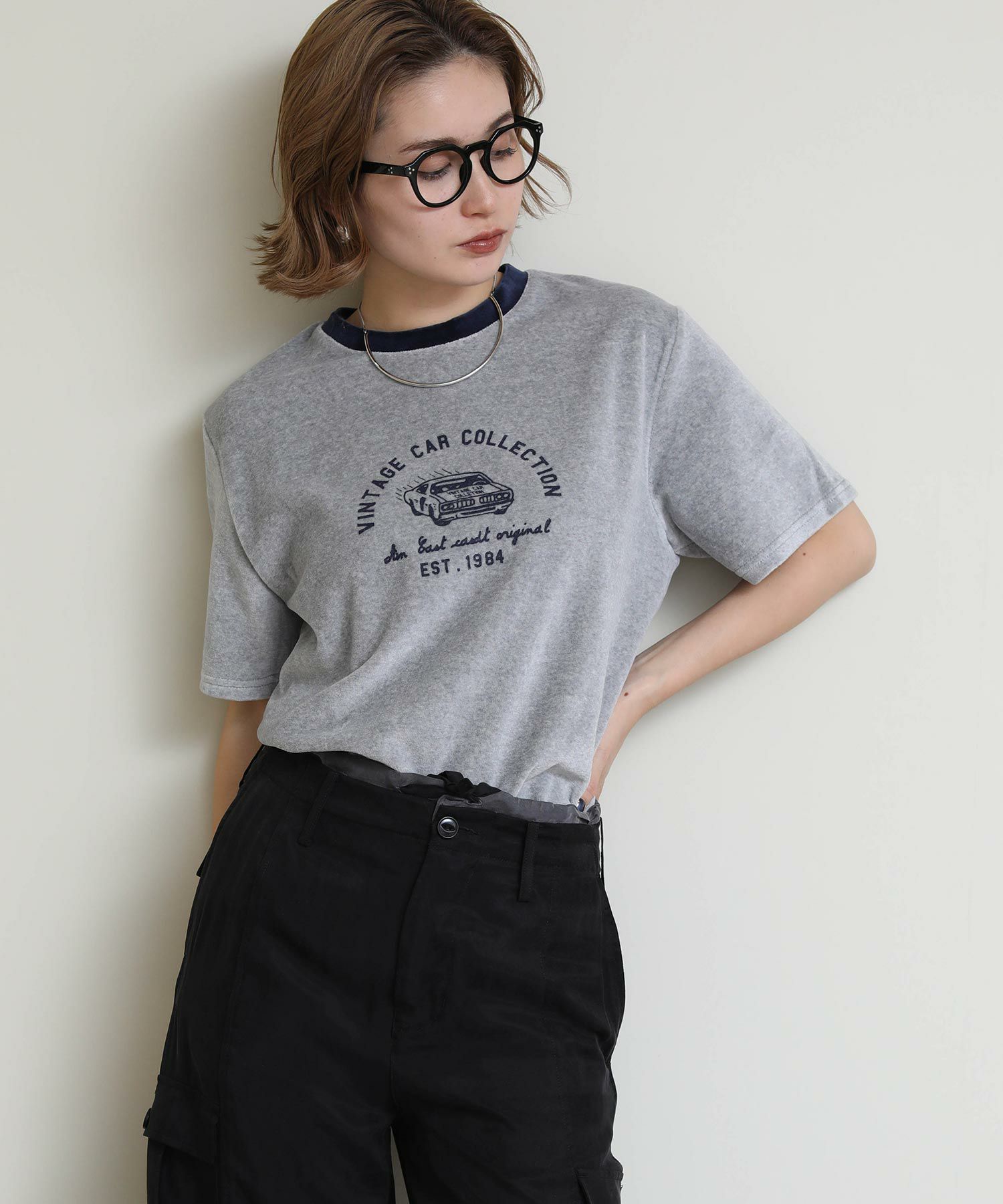 Re Fiinas.ビンテージベロアTシャツ | SEKIMIKI Online