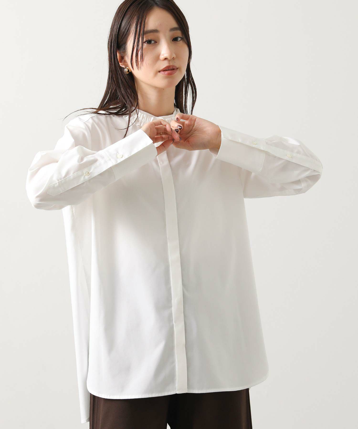 Gready Brilliantフリルカラーシャツ | SEKIMIKI Online