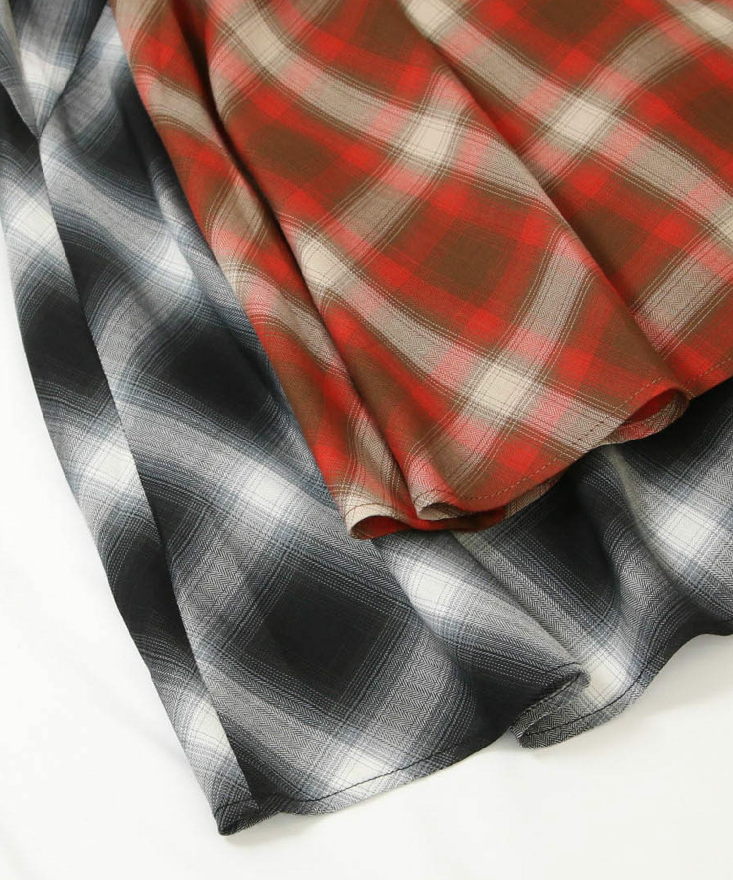 Gready Brilliantチェック切り替えマキシスカート | SEKIMIKI Online