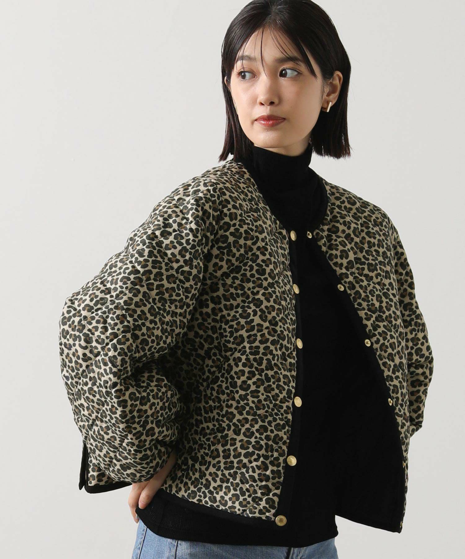 Gready BrilliantTWWレオパードキルトジャケット | SEKIMIKI Online