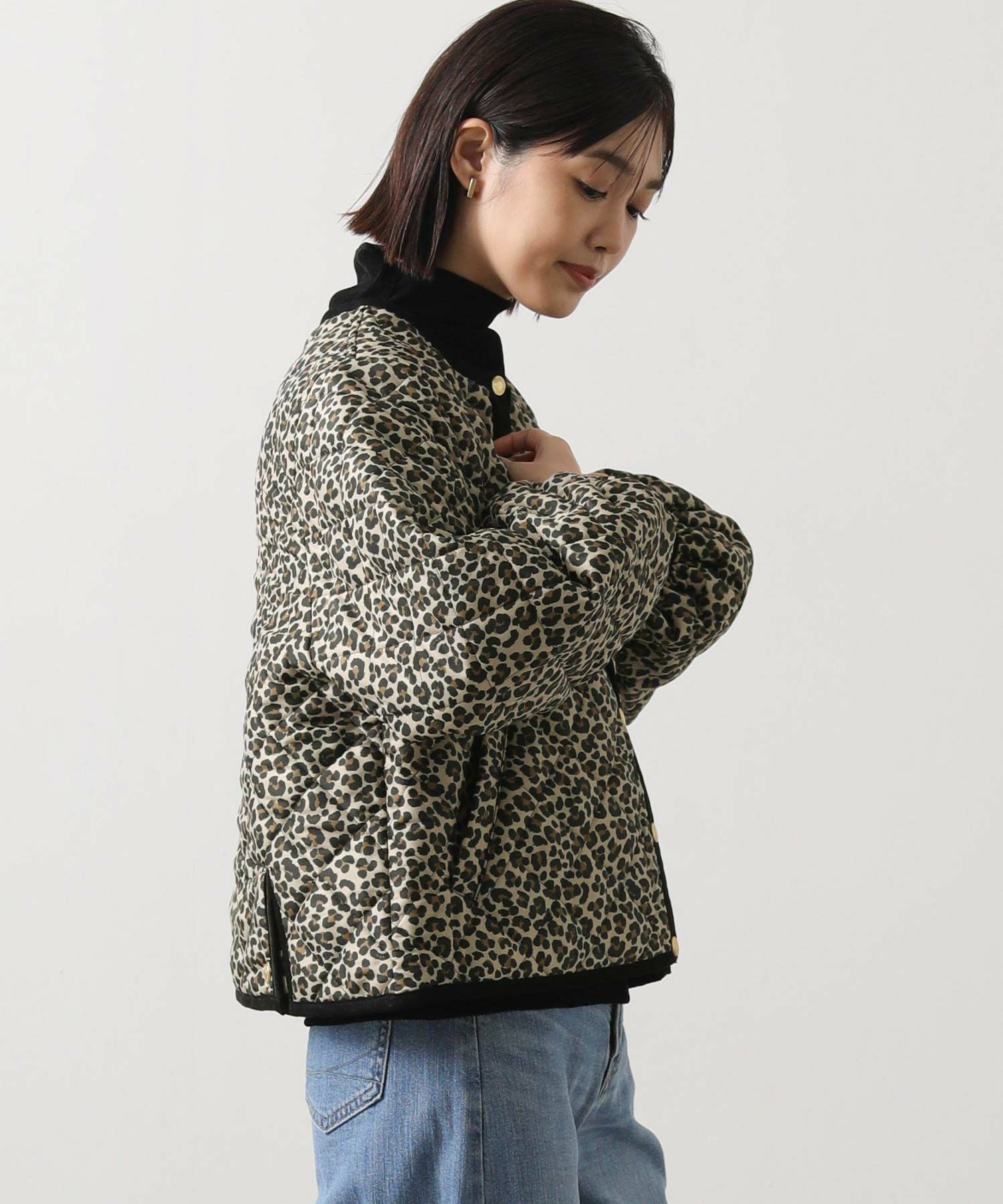 Gready BrilliantTWWレオパードキルトジャケット | SEKIMIKI Online
