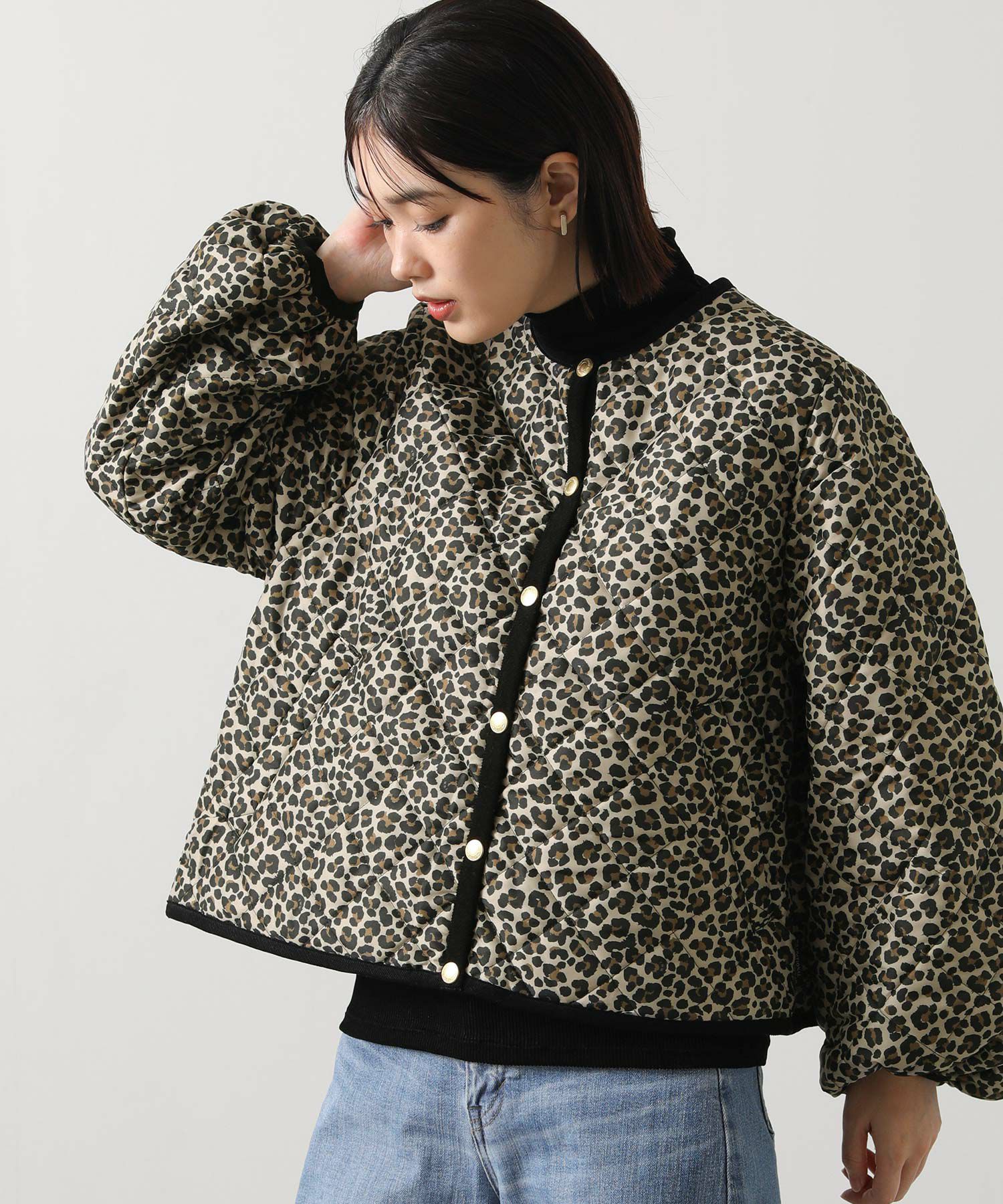 Gready BrilliantTWWレオパードキルトジャケット | SEKIMIKI Online
