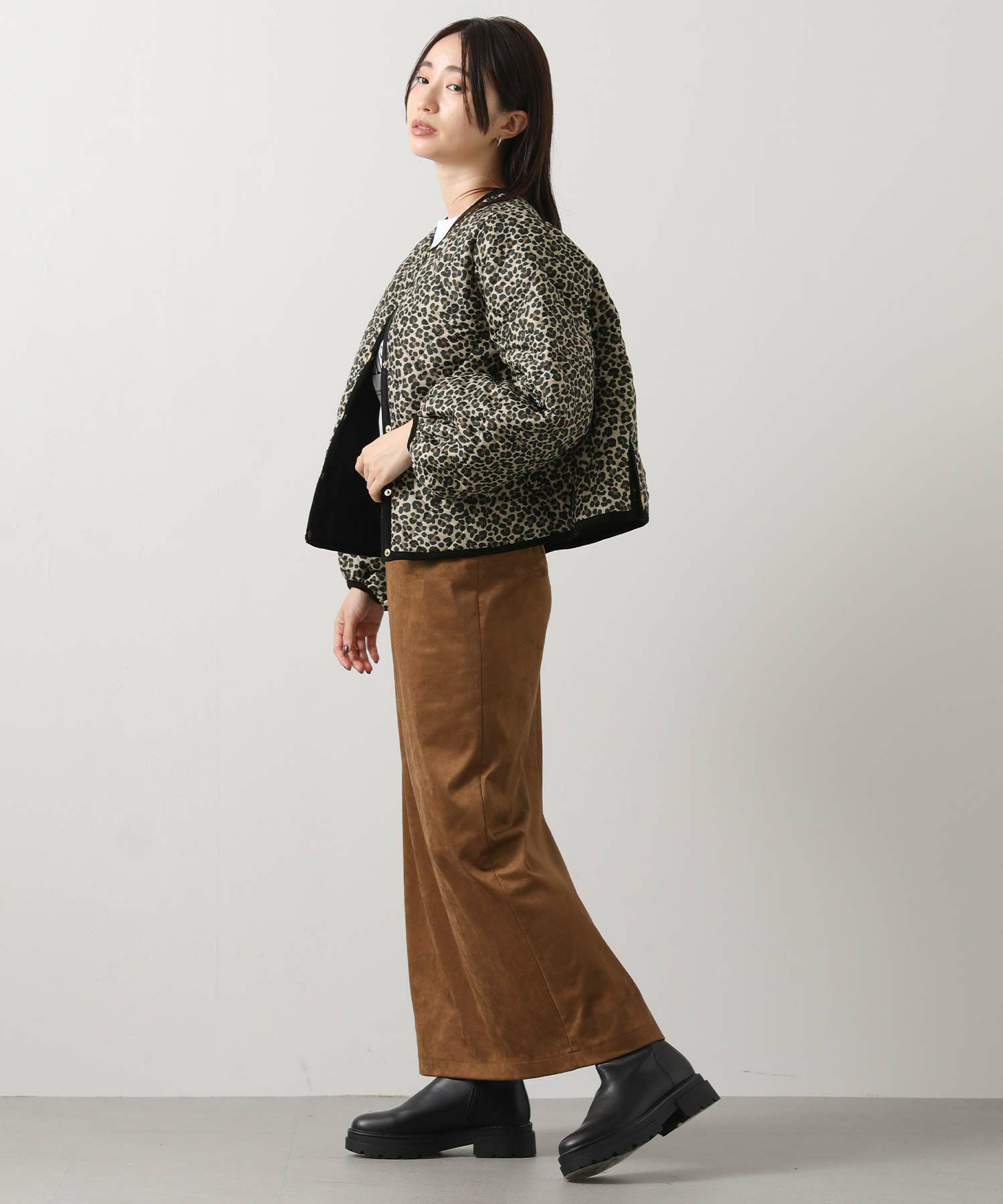 Gready BrilliantTWWレオパードキルトジャケット | SEKIMIKI Online
