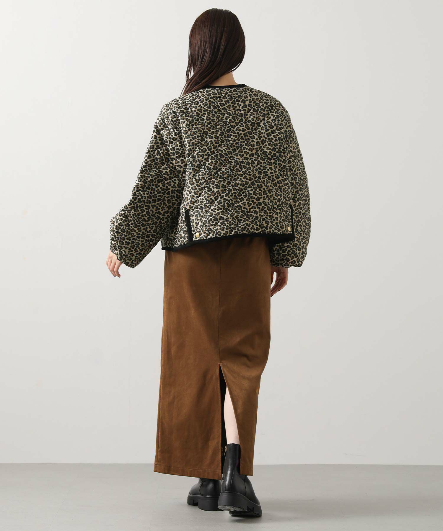 Gready BrilliantTWWレオパードキルトジャケット | SEKIMIKI Online