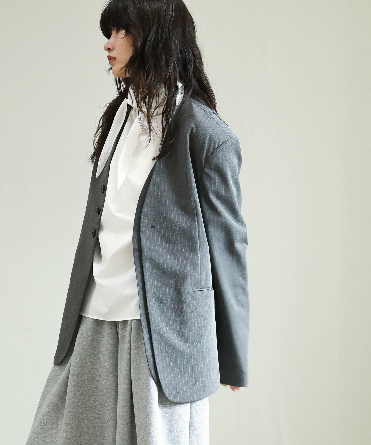 The rejoiceカラーレスオーバージャケット【anuke】 | SEKIMIKI Online