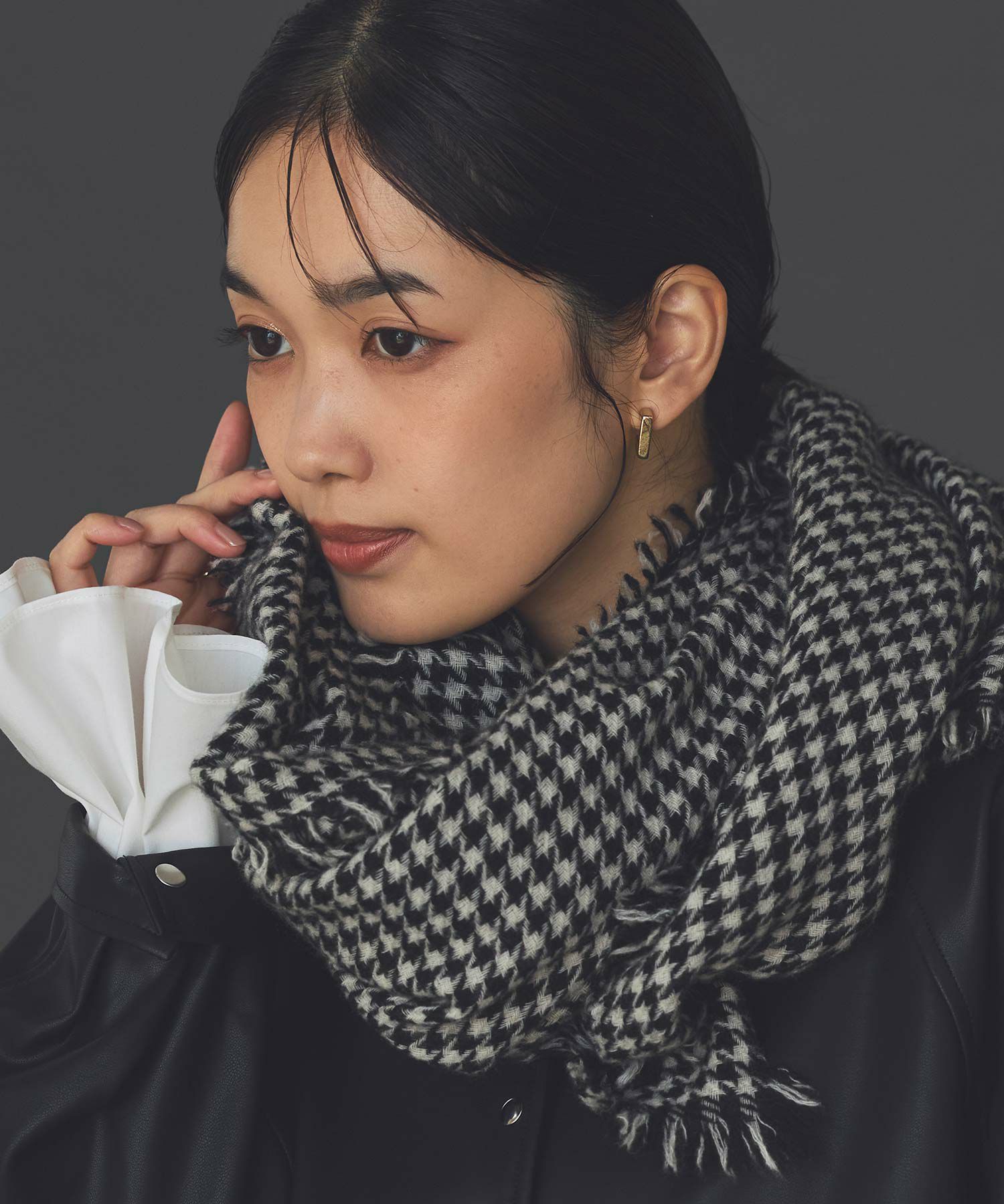 Gready Brilliant千鳥カシミヤストール | SEKIMIKI Online