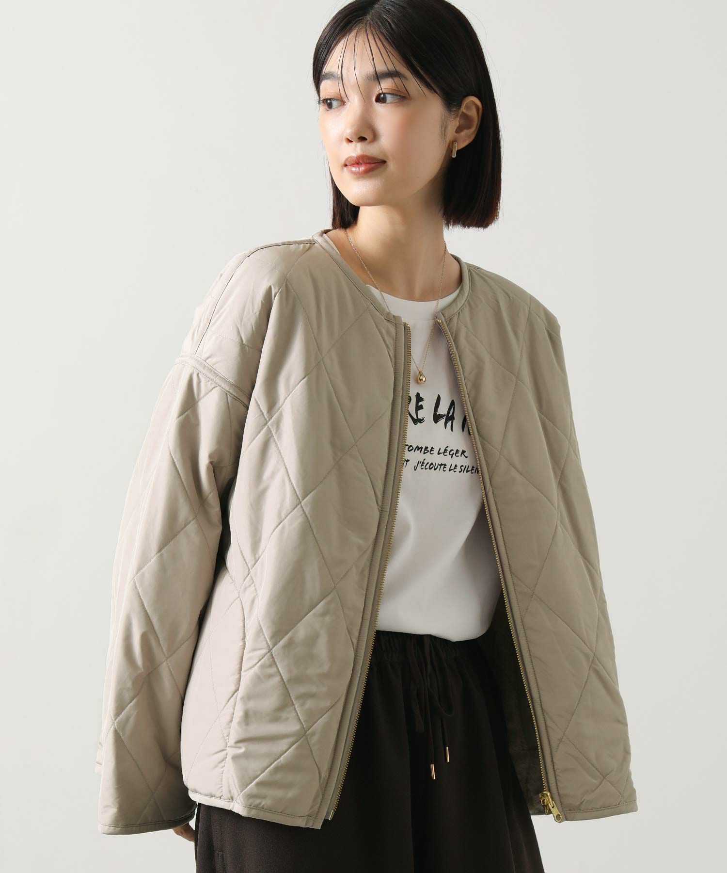 Gready Brilliantエコファーキルトリバーシブルジャケット | SEKIMIKI