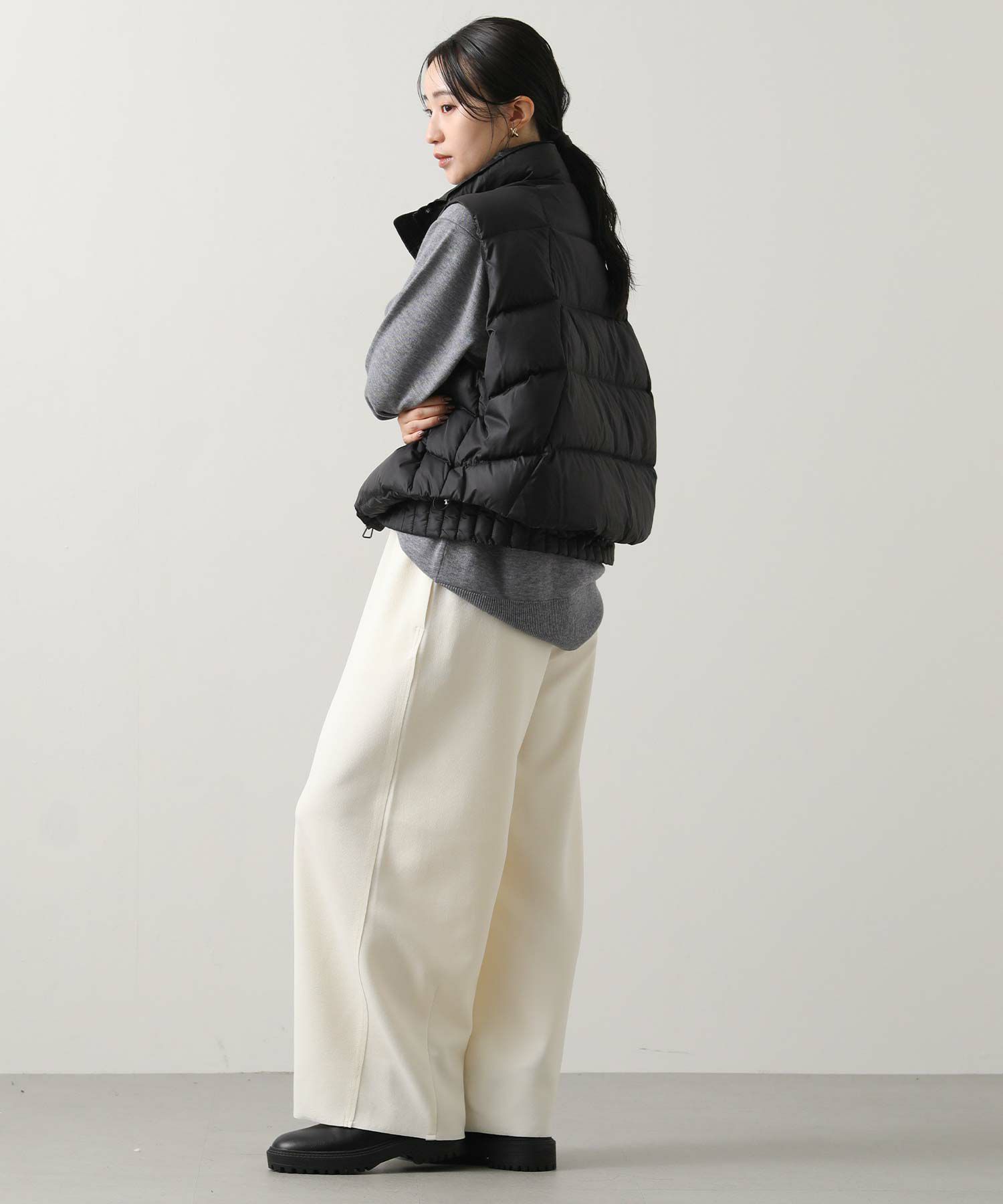 【依頼あり】Gready Brilliant スタンドダウンベスト　キャメル Gready Brilliantスタンドダウンベスト | SEKIMIKI Online