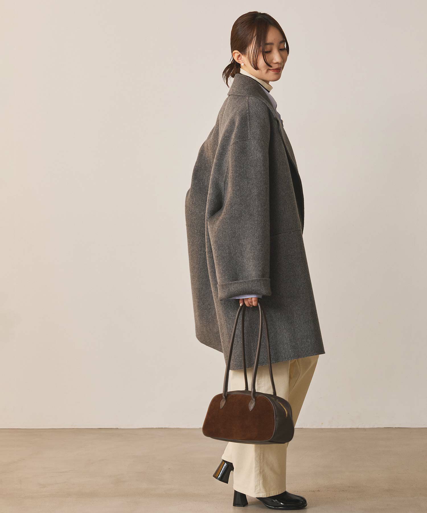 Gready Brilliantスエード×レザーボストン | SEKIMIKI Online