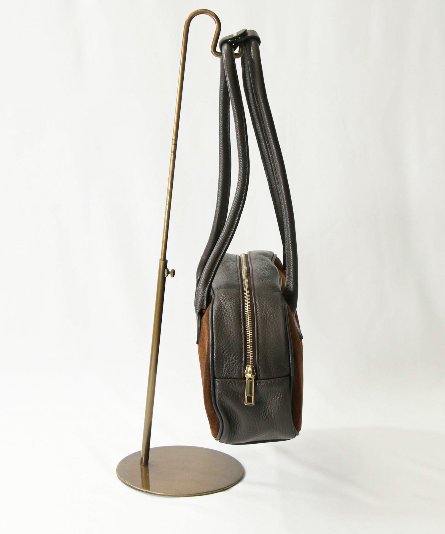 Gready Brilliantスエード×レザーボストン | SEKIMIKI Online