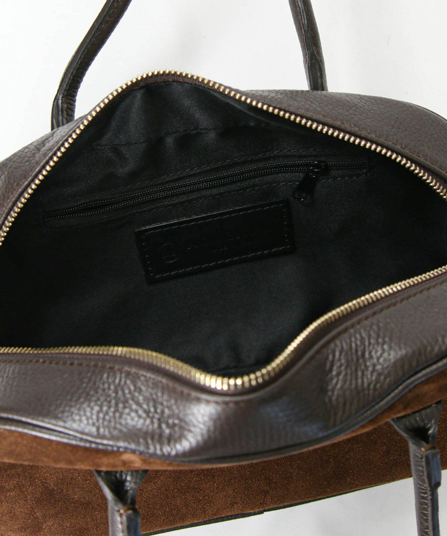 Gready Brilliantスエード×レザーボストン | SEKIMIKI Online