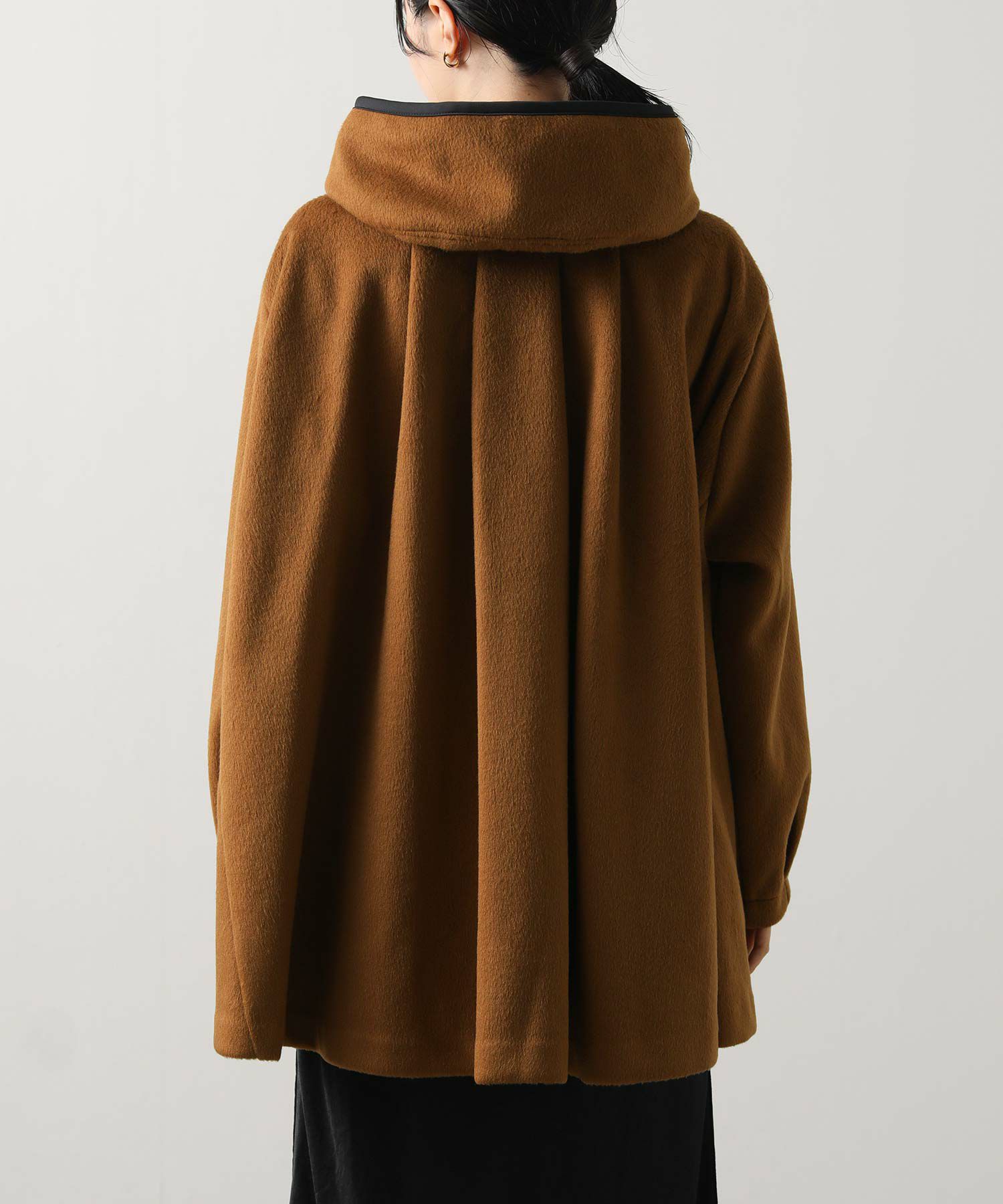 Gready Brilliantビーバーフードポンチョコート | SEKIMIKI Online