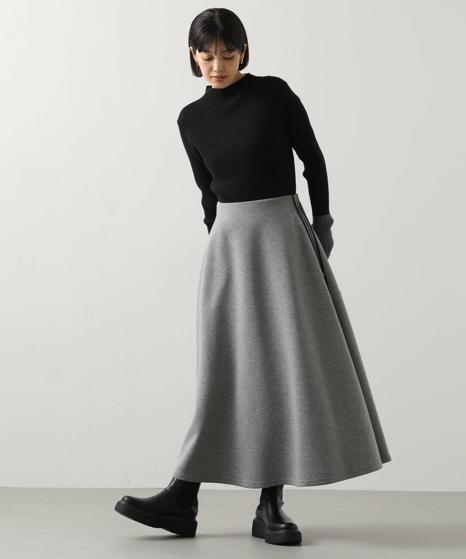 Gready Brilliantダンボールサイドラインフレアスカート | SEKIMIKI Online