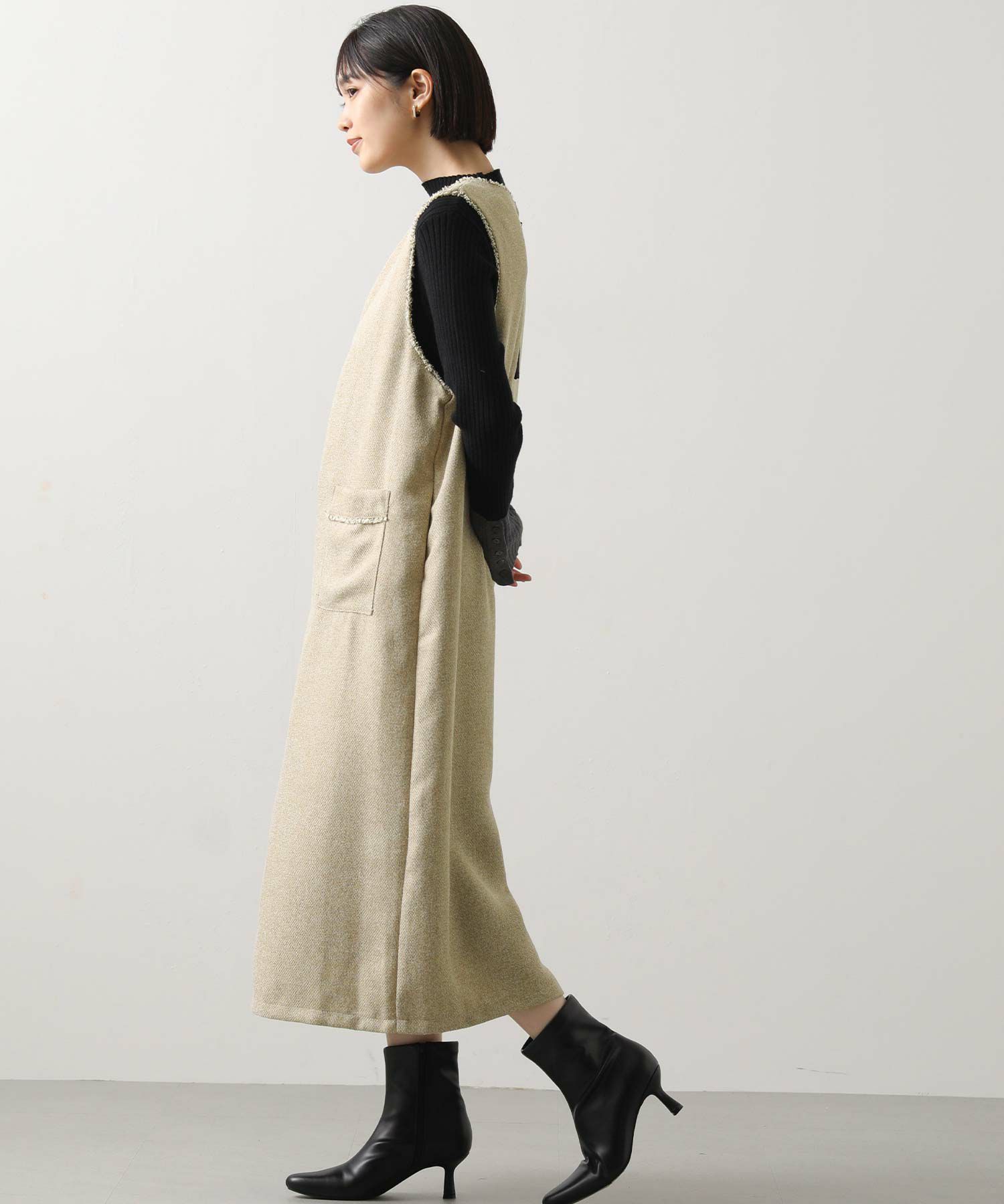 Gready Brilliantツィードキーネックジャンスカ | SEKIMIKI Online