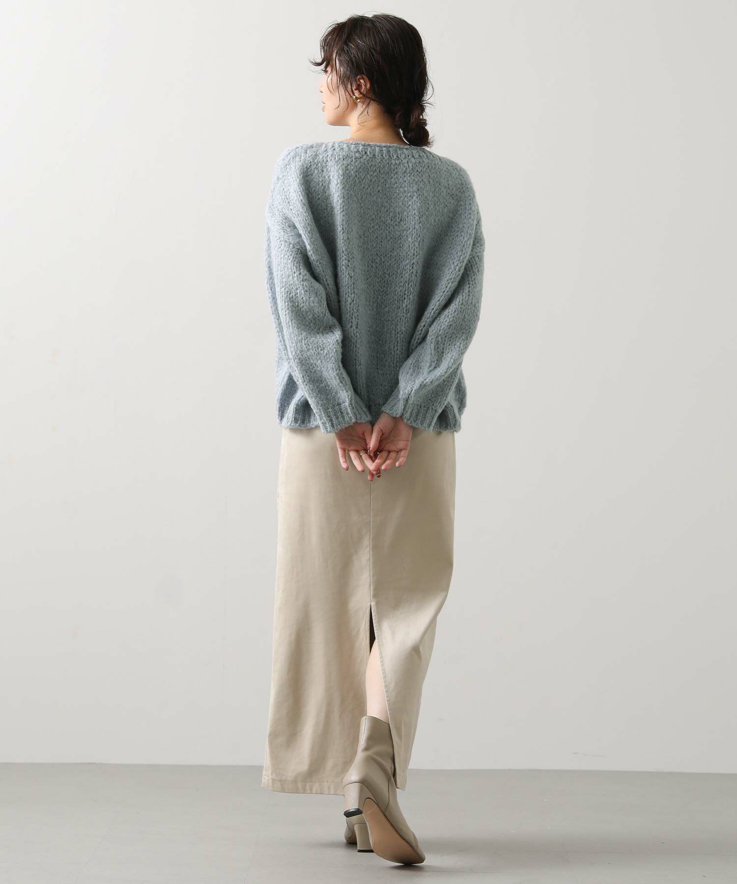 Gready BrilliantTRICOTSボートネックプルオーバー | SEKIMIKI