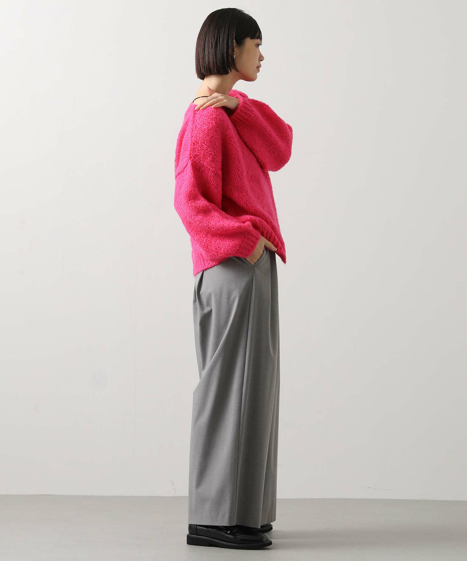 のん！グレディブリリアン　TRICOTSボートネックプルオーバー　ブルー セール】TRICOTSボートネックニット（ニット/セーター