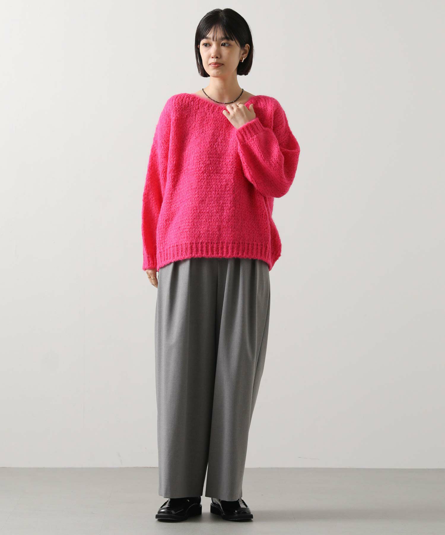 Gready BrilliantTRICOTSボートネックプルオーバー | SEKIMIKI