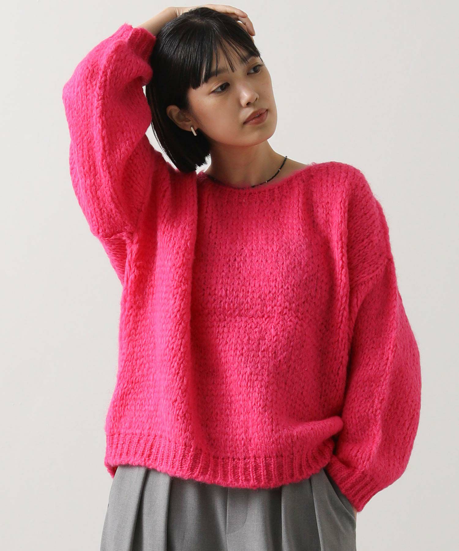 Gready BrilliantTRICOTSボートネックプルオーバー | SEKIMIKI