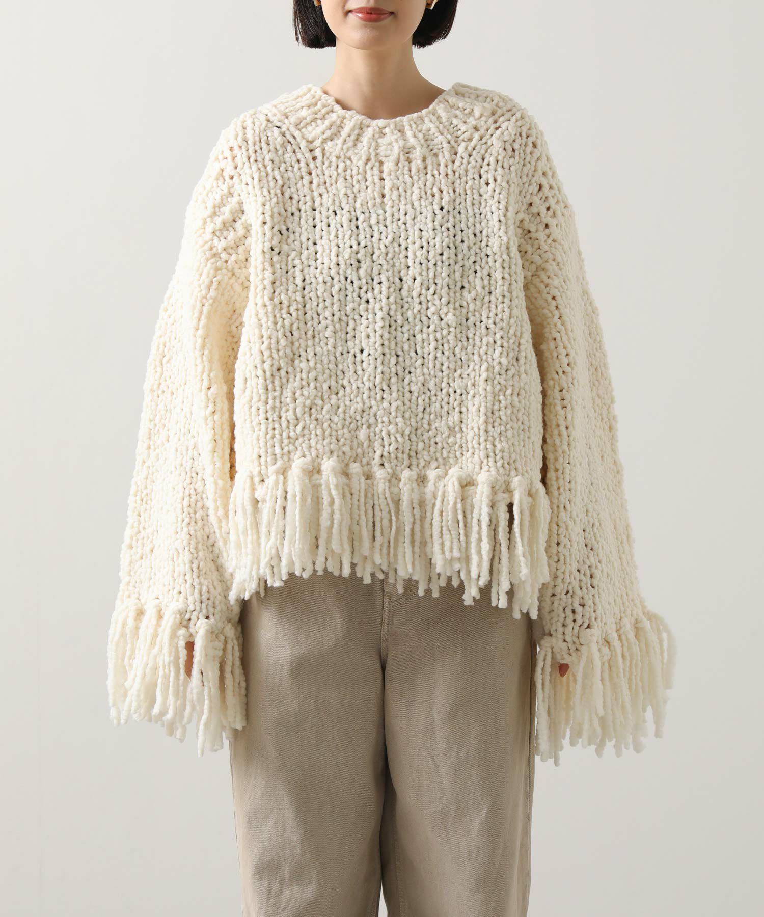 Gready BrilliantIRONINGフリンジニット | SEKIMIKI Online