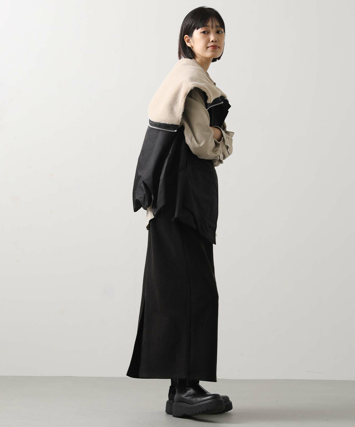 Gready Brilliantボアフードフライトベスト | SEKIMIKI Online