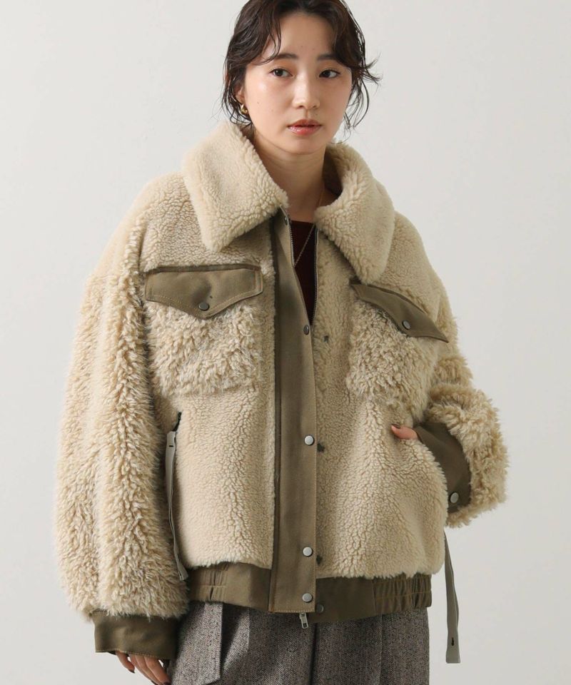 Gready BrilliantボアコンビBIGブルゾン | SEKIMIKI Online