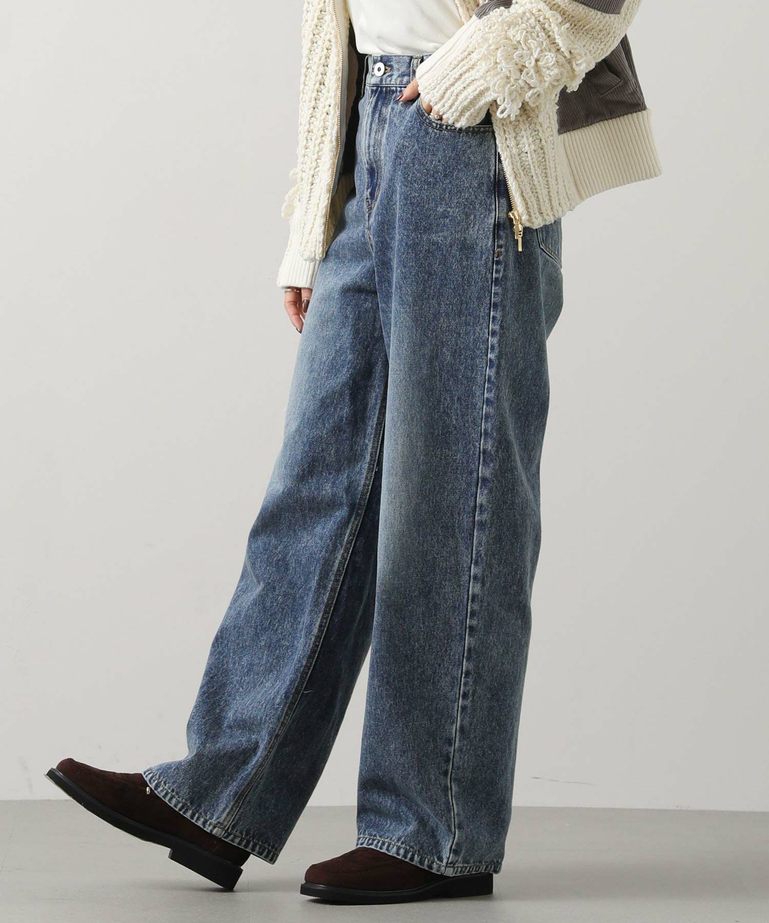 Gready Brilliantユーズドセミワイドデニムパンツ | SEKIMIKI Online