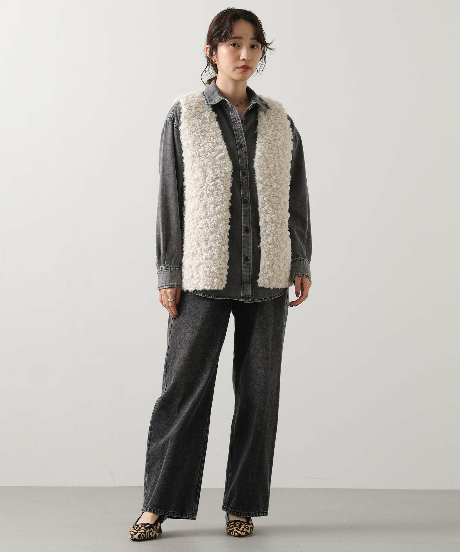 Gready Brilliantユーズドセミワイドデニムパンツ | SEKIMIKI Online