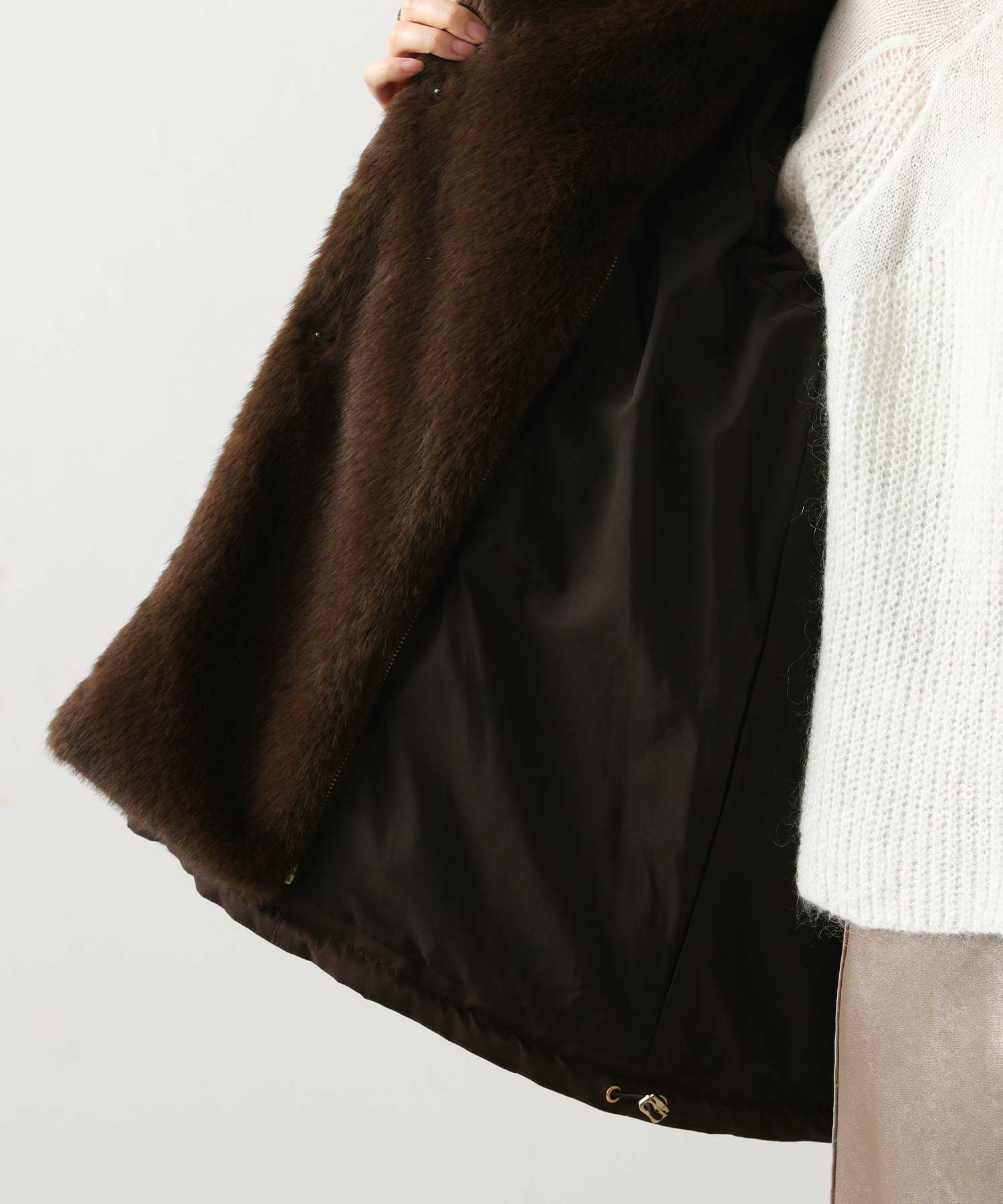 Gready Brilliant取り外しファー中綿フードコート | SEKIMIKI Online