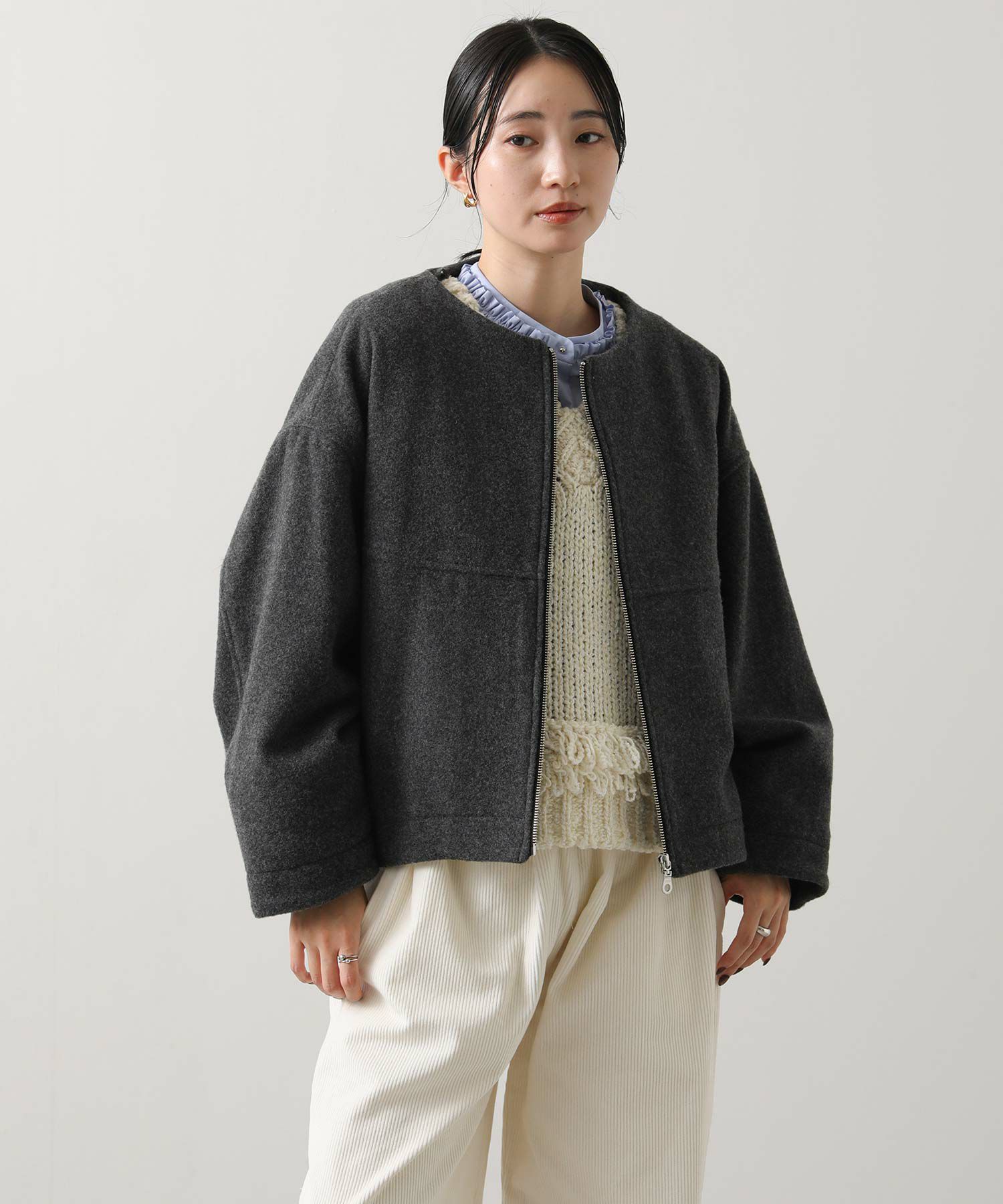 Gready Brilliantフード付ウールショート | SEKIMIKI Online