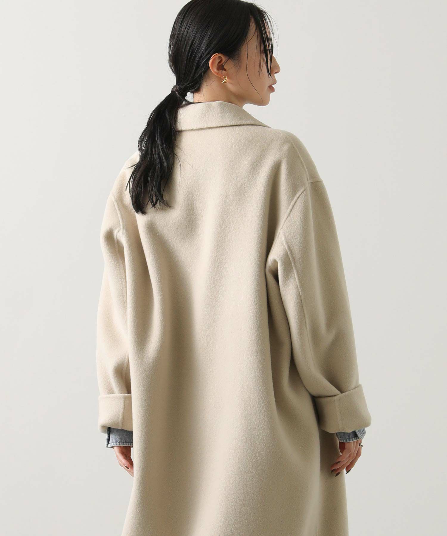 Gready Brilliantダブルフェイスロングテーラードコート | SEKIMIKI Online