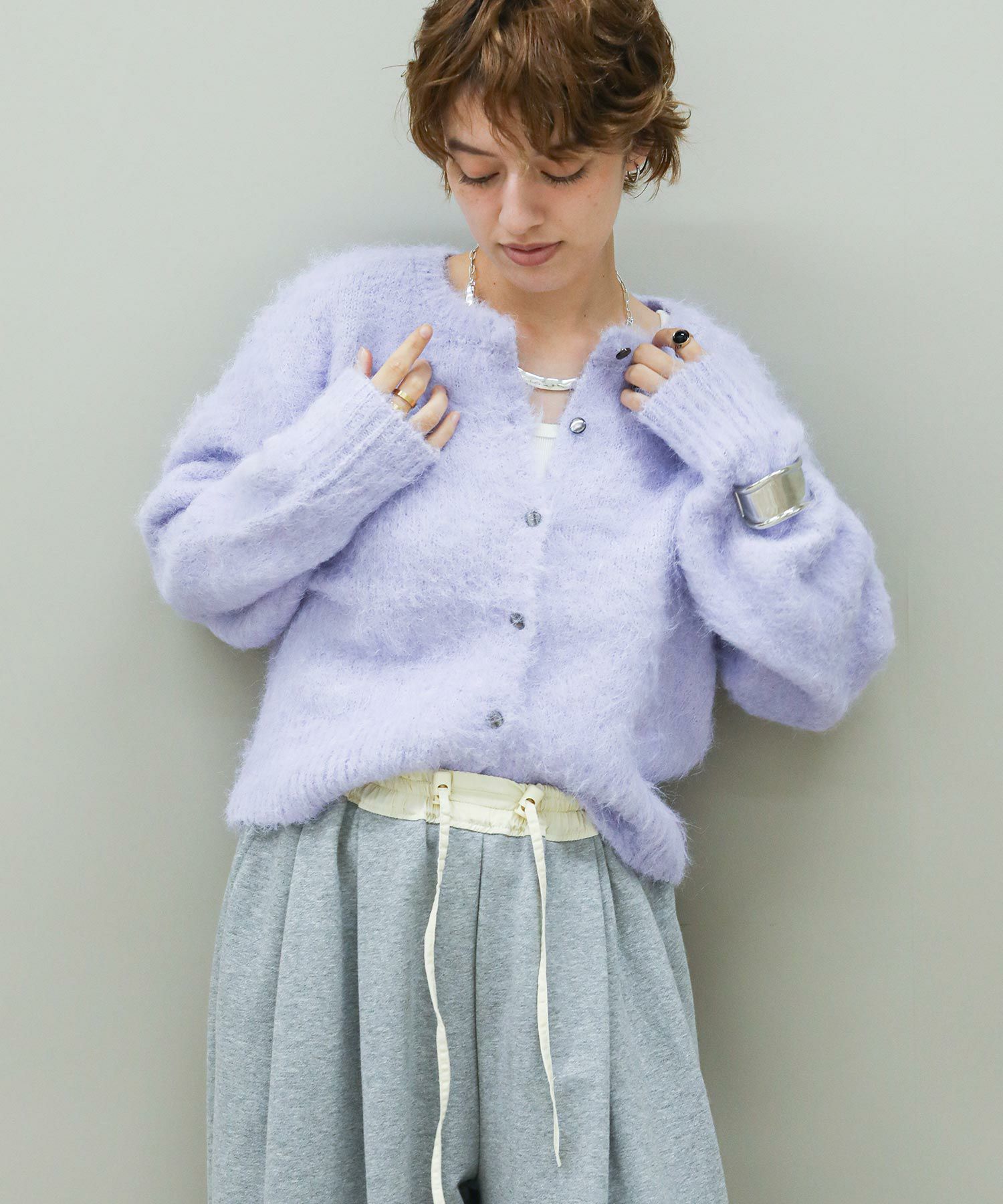 The rejoiceソフトシャギーカーディガン | SEKIMIKI Online