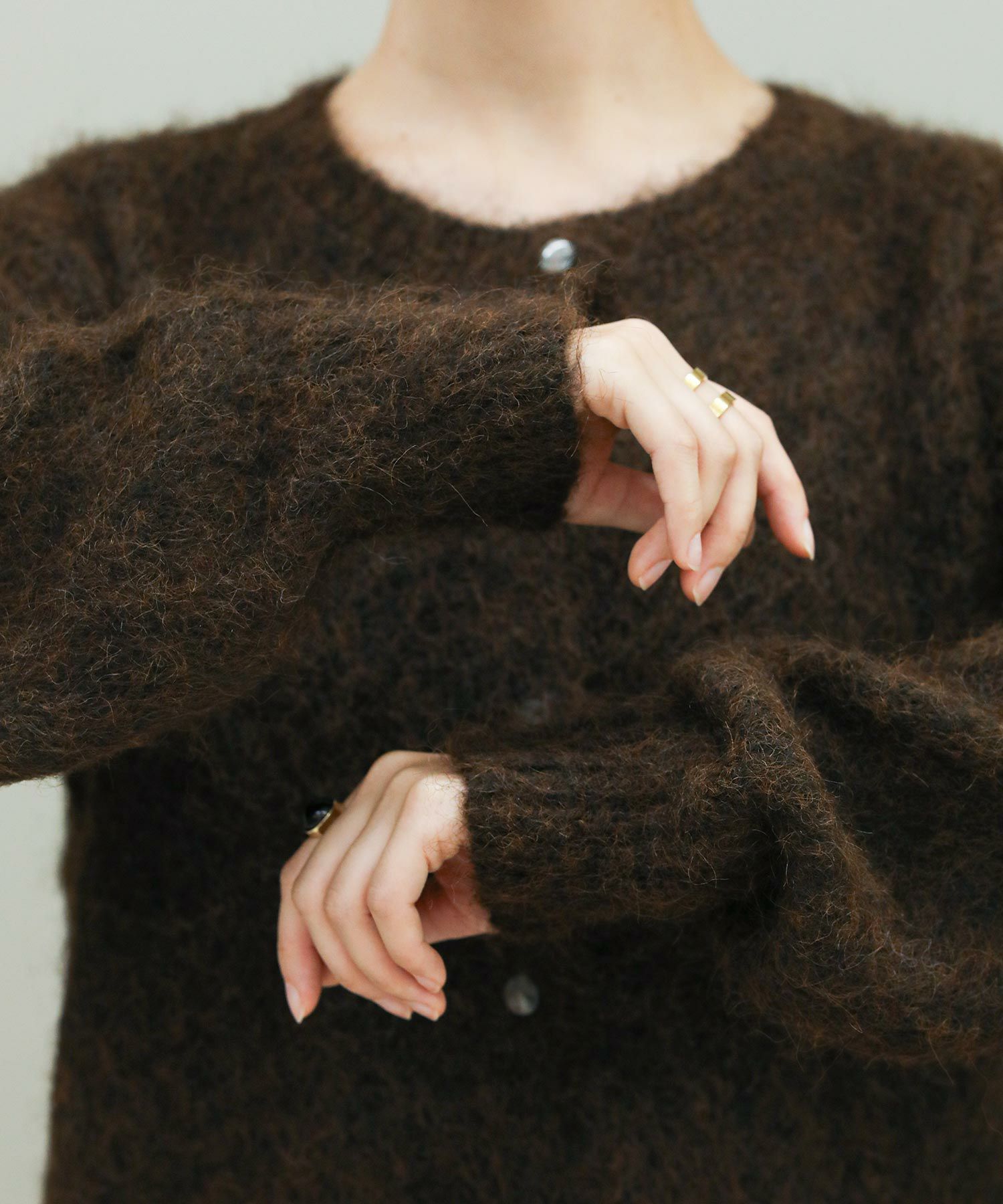 The rejoiceソフトシャギーカーディガン | SEKIMIKI Online