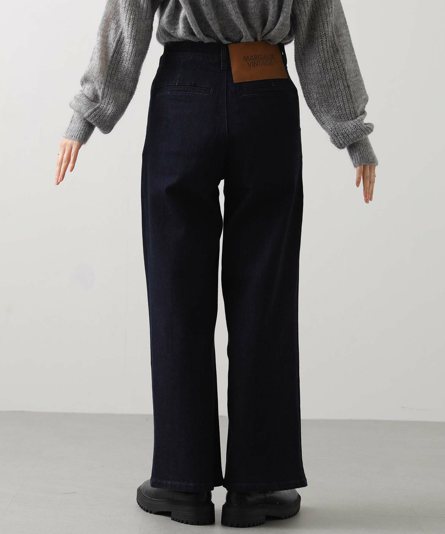 Gready Brilliantストレッチタックワイドデニムパンツ | SEKIMIKI Online